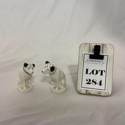 [284] VINTAGE | Nipper | Masterâ€™s Voice RCA | Salt and Pepper