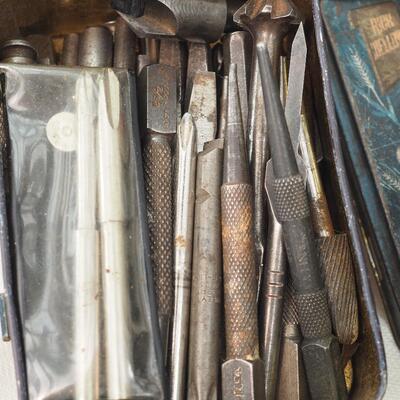 Lot 76 Tools parts, rustic and Dirt Devil Vacuum