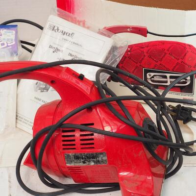Lot 76 Tools parts, rustic and Dirt Devil Vacuum