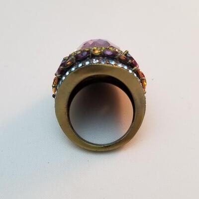 Lot #71  Heidi Daus "Over the Top" ring - size 7