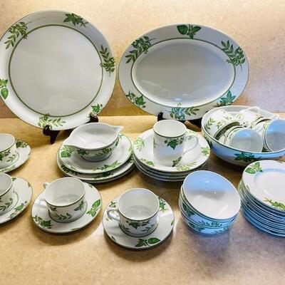 Lot 313 Set of 41pc Esterel China By Medard de Noblat Limoges France Plates Cups Bowls