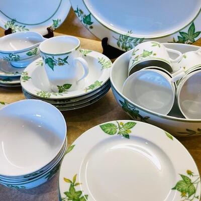 Lot 313 Set of 41pc Esterel China By Medard de Noblat Limoges France Plates Cups Bowls