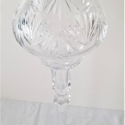 Lot #78  Pair Waterford Crystal Candle Lamps - Beautiful!