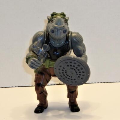 Vintage TMNT Playmate Toys 1988 Rocksteady Action Figure