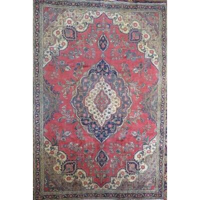 Persian Tabriz Vintage Persian Rug 8'7