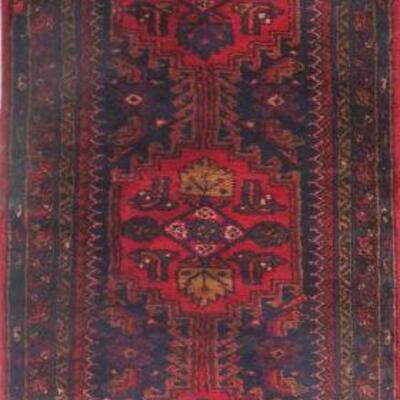 Persian hamedan Vintage Rug 10'7