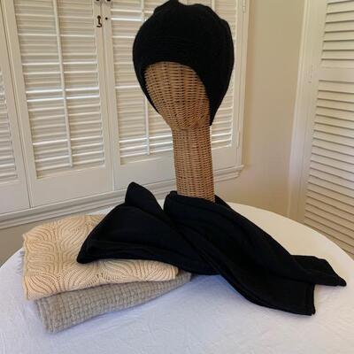 Lot 318  Winter Scarves & Knit Cap