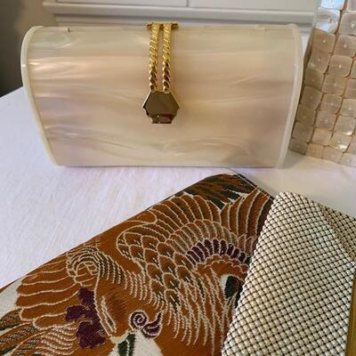 Lot 323 Vintage Group Evening Bags Plastic Clutch 