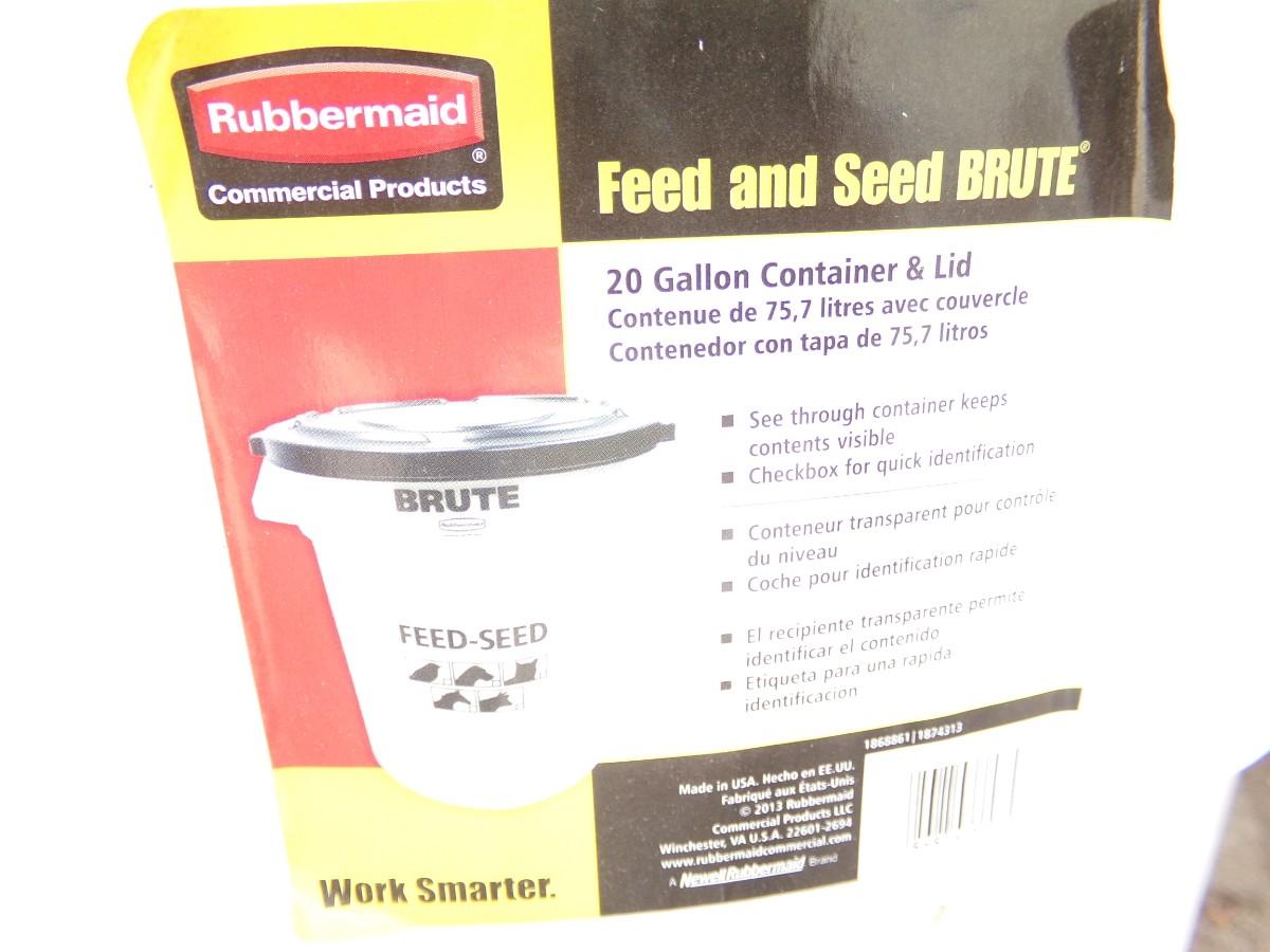 Rubbermaid Commercial Products Brute 20 Gallon Feed - Seed