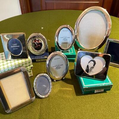 Lot 361 Group Silver Plate Picture Frames 13pcs