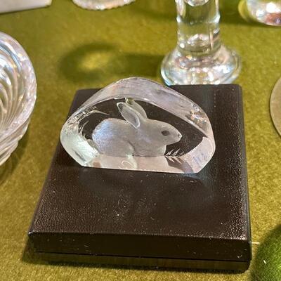 Lot 364 Group Modern Clear Glass Items Bowls, Candle Holders Holmegaard Mats Jonasson