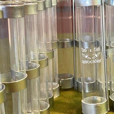 Lot 367 Vase de Printemps 21 Glass Tubes That Interlock