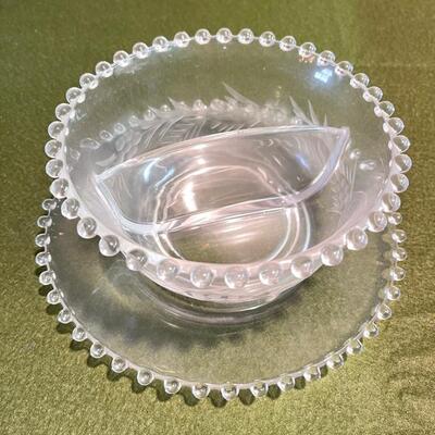Lot 379 Group 7pc Antique Depression Glass in Candlewick Pattern by Imperial Glass