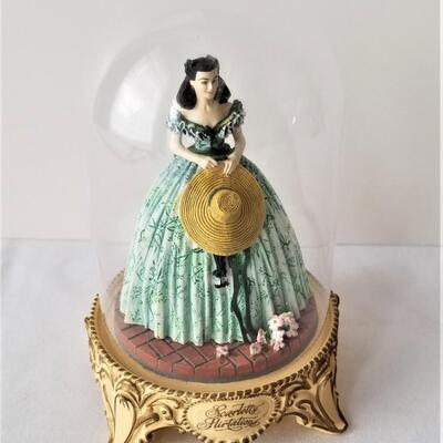 Lot #80  Retired Franklin Mint Scarlett O'Hara "Scarlett's Flirtations" - 1993