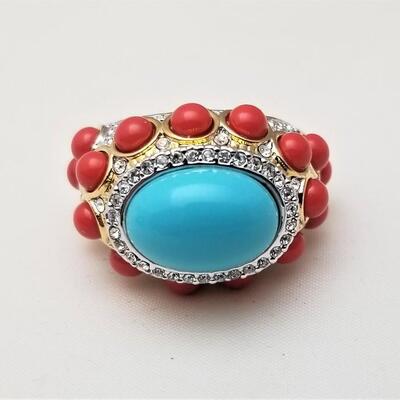 Lot #82  Kenneth Jay Lane Ring - faux Turquoise