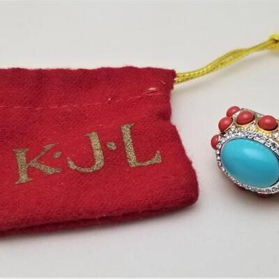Lot #82  Kenneth Jay Lane Ring - faux Turquoise