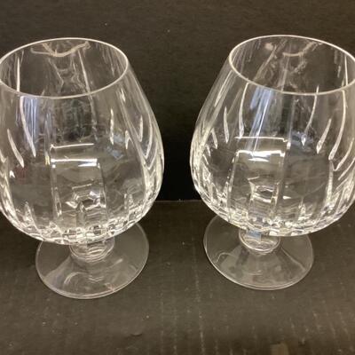 D1205 Pair of Astral Crystal Brandy Snifters
