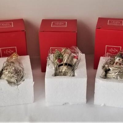 Lot #92  Set of LENOX Ornaments - 5 New in Box