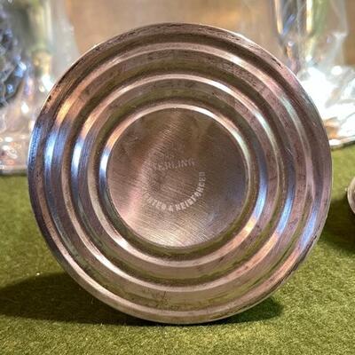 Lot 384 Set 4 Sterling Silver Weighted Candle Holders by Towle