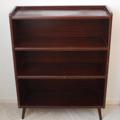 Lot #259: MCM Solid Wood Bookcase 
