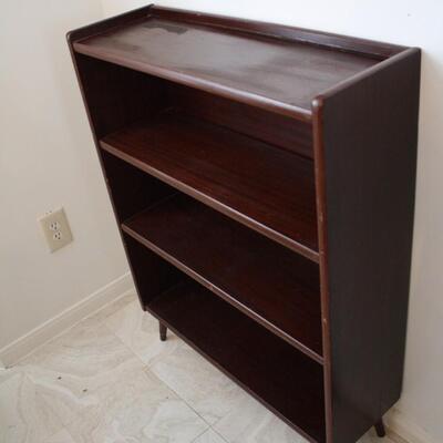 Lot #259: MCM Solid Wood Bookcase 