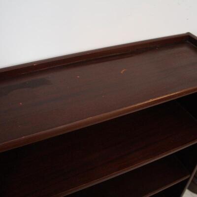 Lot #259: MCM Solid Wood Bookcase 