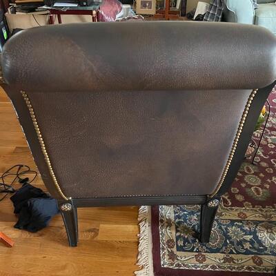 Genuine leather arm chair like new