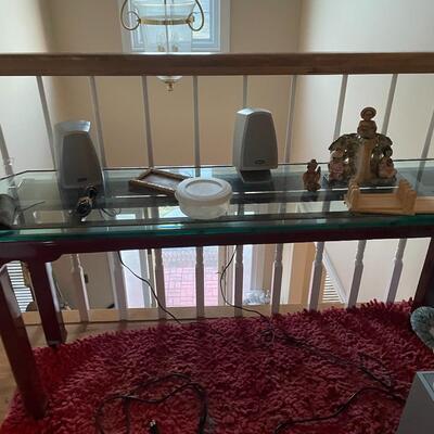 Glass top Console table