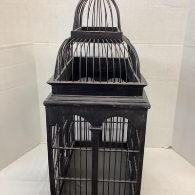 E1226 Painted Wood Decorative Bird Cage