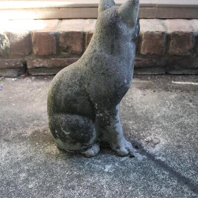 Lot #262: Concrete Cat Statue 