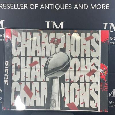Tampa Bay Buccaneers Super Bowl Champions Article Framed 