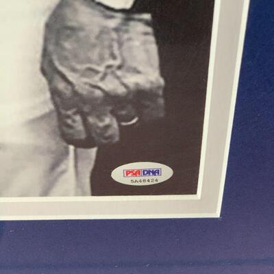 Frank Sinatra and Tommy Lasorda Framed photo signed!