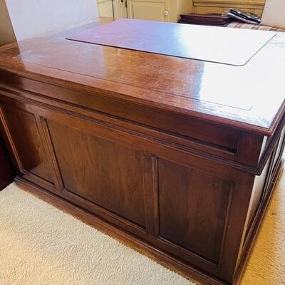 Lot 411  Custom Made Patrick Graney Walnut Office Desk