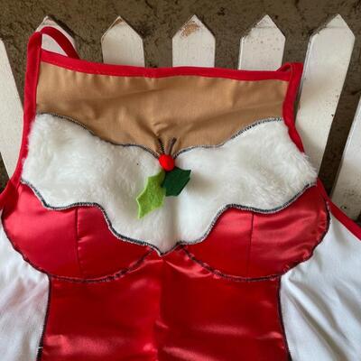 Sexy Lady Woman Christmas Full Apron by Mullins Square