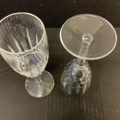 E1248 Pair of Waterford Crystal Champagne Flutes