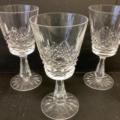 A1251 Set of 4 Waterford Crystal Lismore Claret Glasses