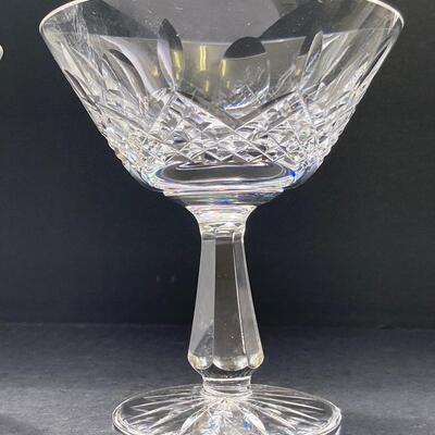 A1253 Set of 4 Waterford Crystal Lismore Sherbet/Champagne Glasses