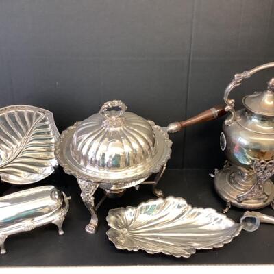 E2164  5 Pieces of Silver Plate