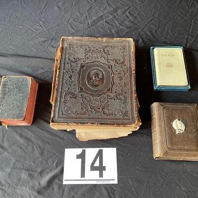 LOT#B14: 19th Century Bible and Prayer Book Lot