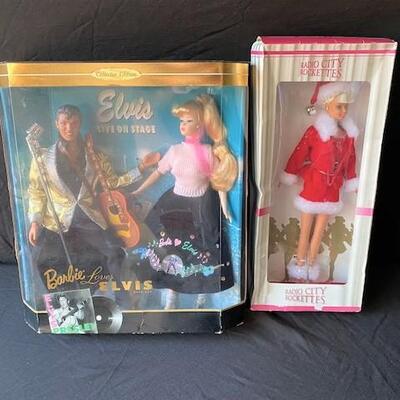 LOT#D20: NOS Doll Lot Including Barbie Loves Elvis