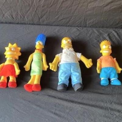 LOT#D24: Vintage Simpsons Dolls
