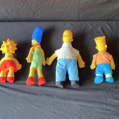 LOT#D24: Vintage Simpsons Dolls