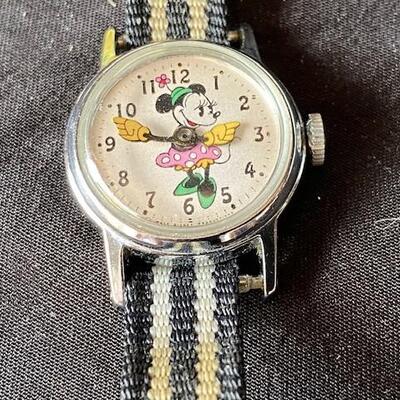 LOT#D26: Vintage Toy Lot Including Disney Minnie Watch
