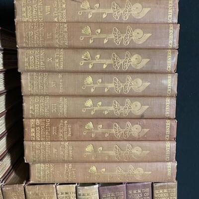 LOT#140: Incomplete Collection of The Works of Rudyard Kipling