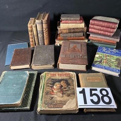 LOT#158: Assorted Antique Books #4