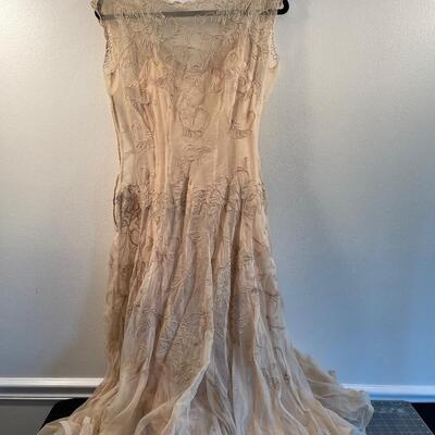 #656 Makoff FABULOUS Shear Dress with Under Dress. 