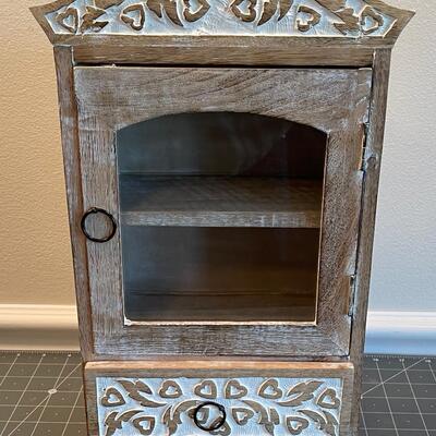 #667  Shabby Chic Wood Doll Furniture or Jewelry Box 