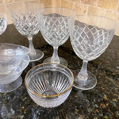 #679 Crystal and Etched Glass Waterford 