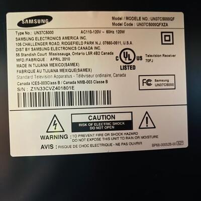Lot 422 Samsung 42" Flat Screen LED TV Swivel Base w/Remote April 2010