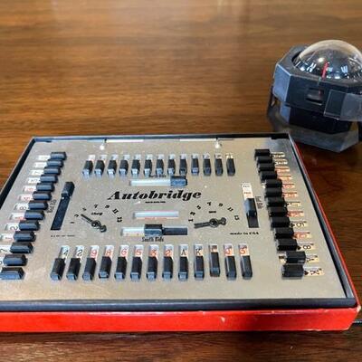 Lot 425 AutoBridge Game Play In The Car + Vintage Dashboard Compass
